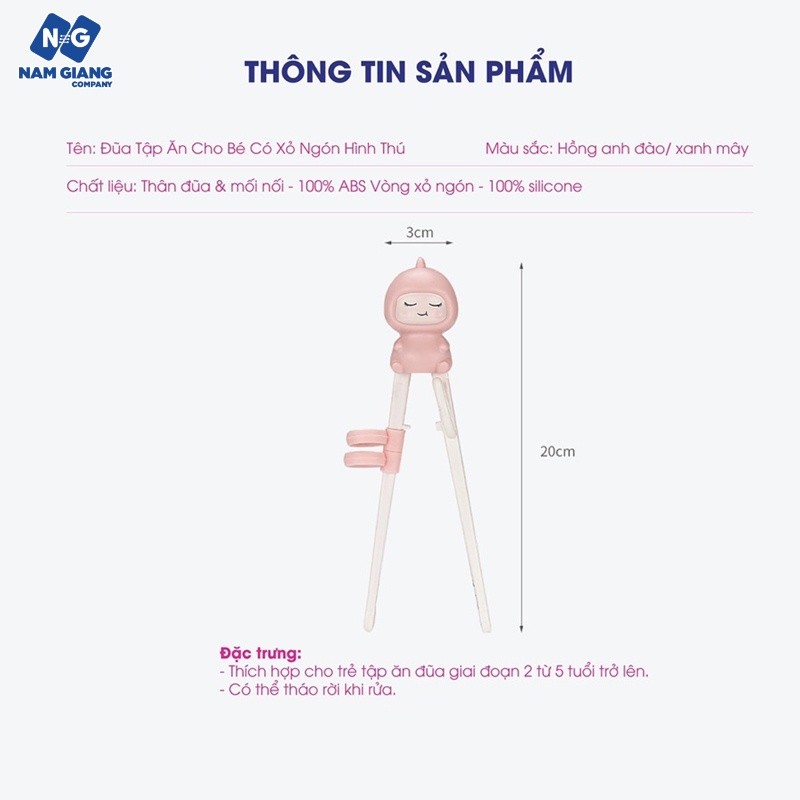 Đũa tập gắp xỏ ngón KICHI cho bé