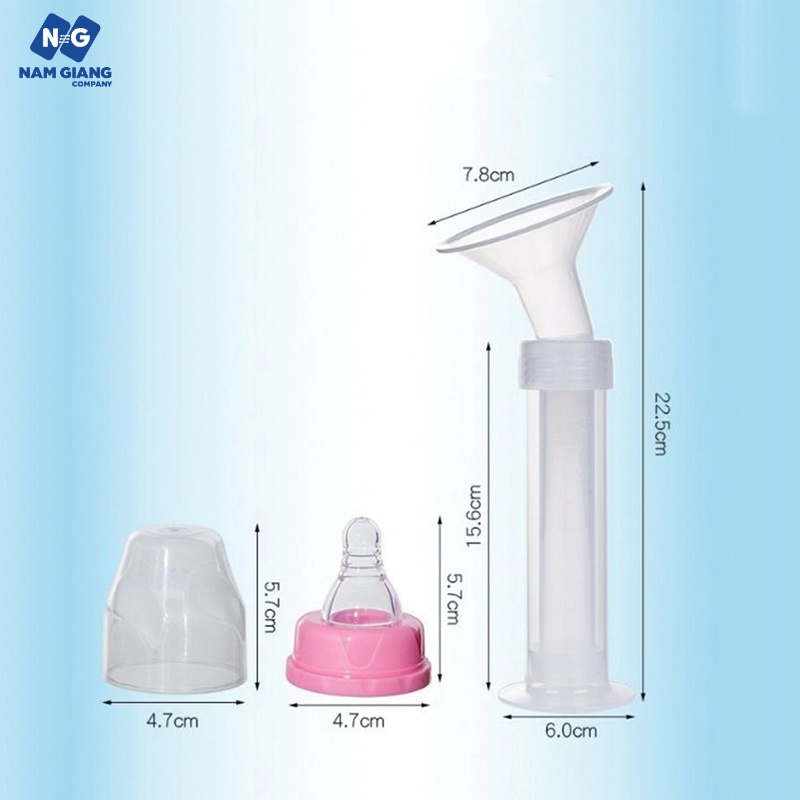 Dụng cụ hút sữa xilanh Kichi 110ml (Kèm cọ rửa)