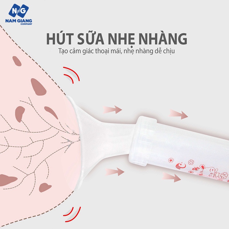 Dụng cụ hút sữa xilanh Kichi 110ml (Kèm cọ rửa)