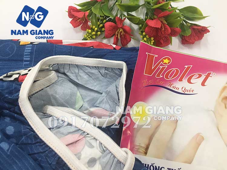 Ga chống thấm cotton violet (1m6x2m)