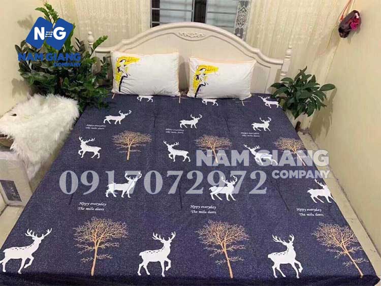 Ga chống thấm cotton violet(1m8x2m)