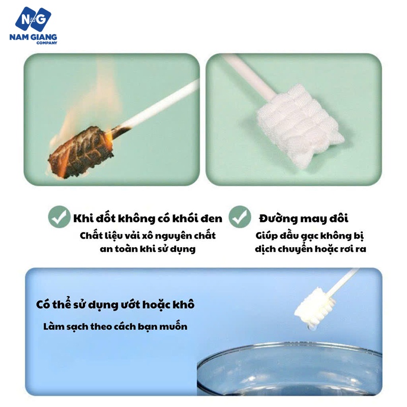 Gạc rơ lưỡi MOLLI tưa que