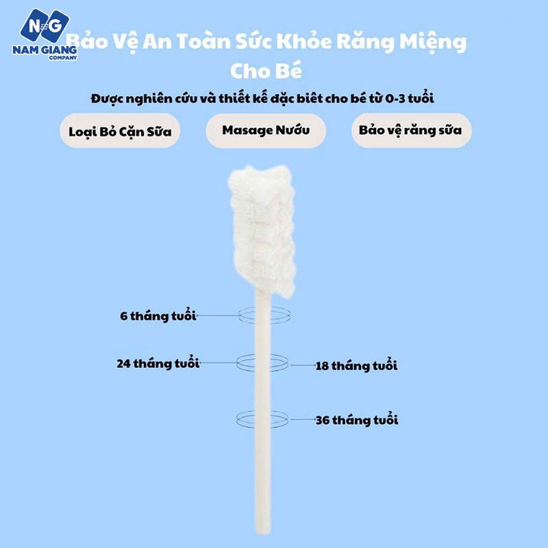 Gạc rơ lưỡi MOLLI tưa que