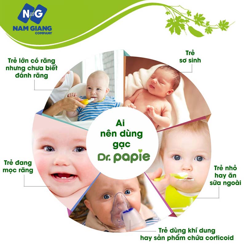 Gạc vệ sinh răng miệng dr.papie (hộp 30 gói)
