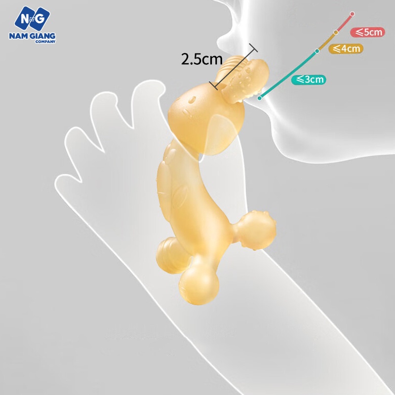 Gặm nướu silicon thỏ cà rốt kèm hộp