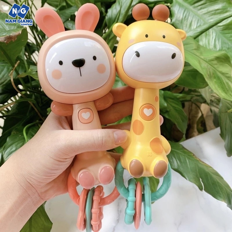 Gặm nướu xúc xắc có đèn có nhạc kèm hộp