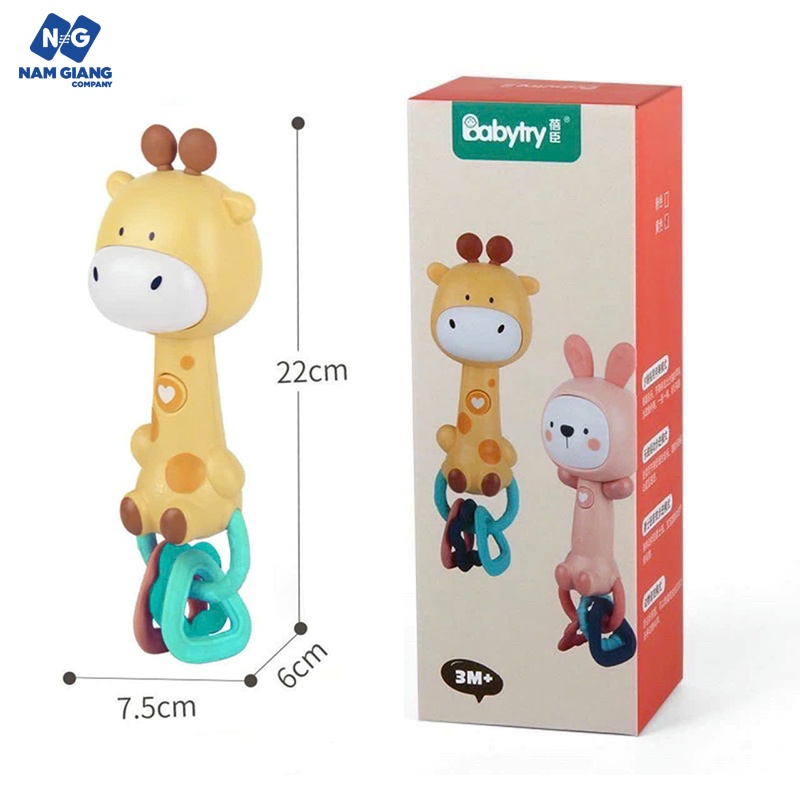 Gặm nướu xúc xắc có đèn có nhạc kèm hộp