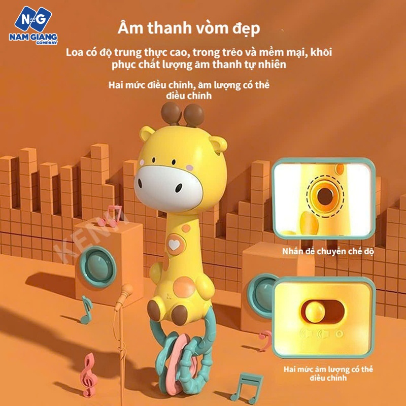 Gặm nướu xúc xắc có đèn có nhạc kèm hộp