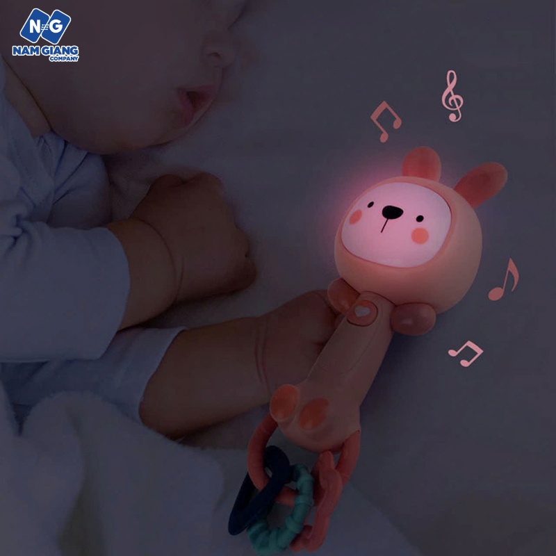 Gặm nướu xúc xắc có đèn có nhạc kèm hộp