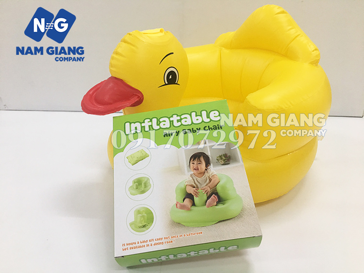 Ghế hơi tập ngồi cho bé hình vịt