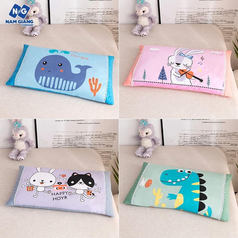 Gối bông cotton cho bé đi mẫu giáo (đẹp)