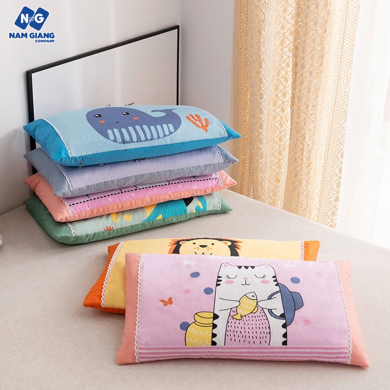Gối bông cotton cho bé đi mẫu giáo (đẹp)