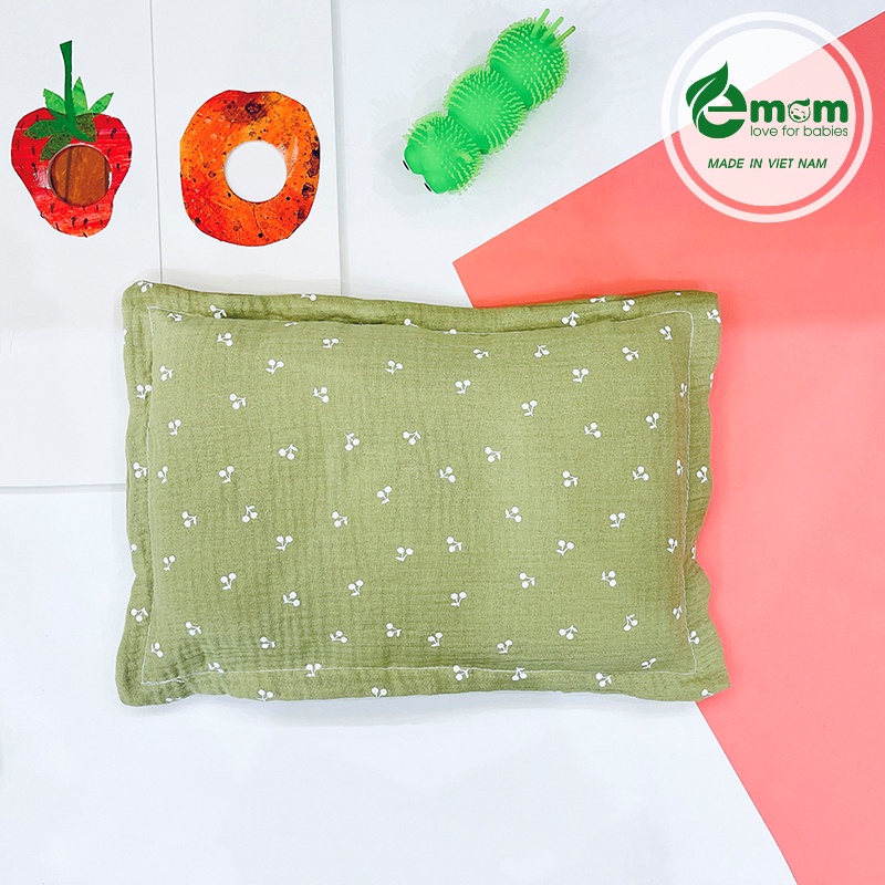 Gối bông muslin EMOM BEAUTY