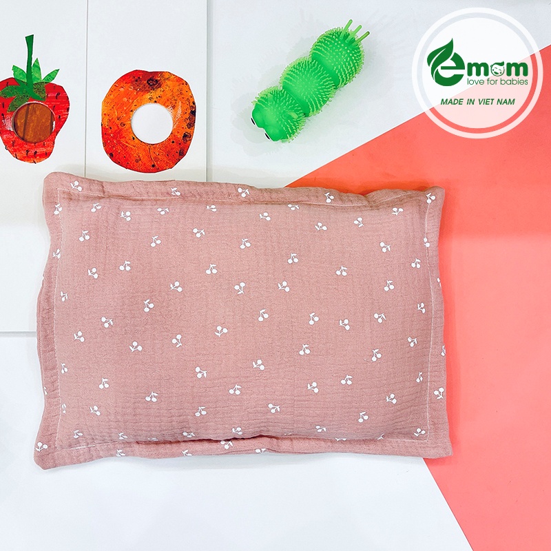 Gối bông muslin EMOM BEAUTY