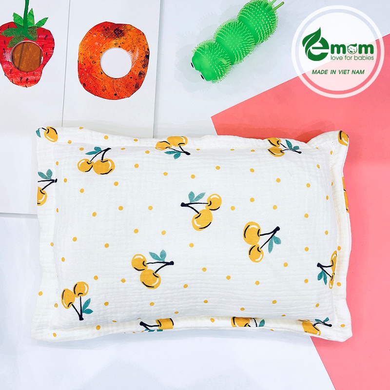 Gối bông muslin EMOM BEAUTY