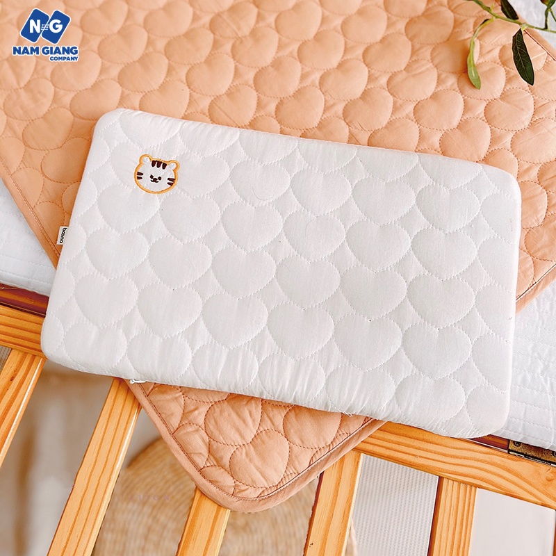 Gối cao su BOONA trần bông thêu