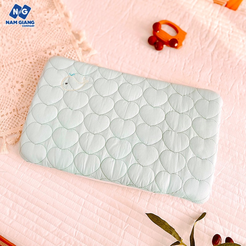 Gối cao su BOONA trần bông thêu