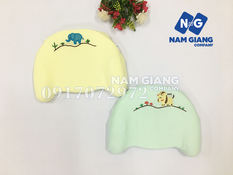 Gối cao su màu Hiền Trang chống méo đầu