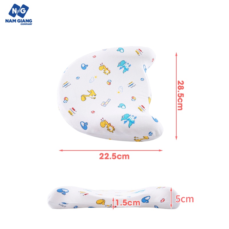 Gối cao su non chống méo, bẹt đầu Hiền trang (lõm)