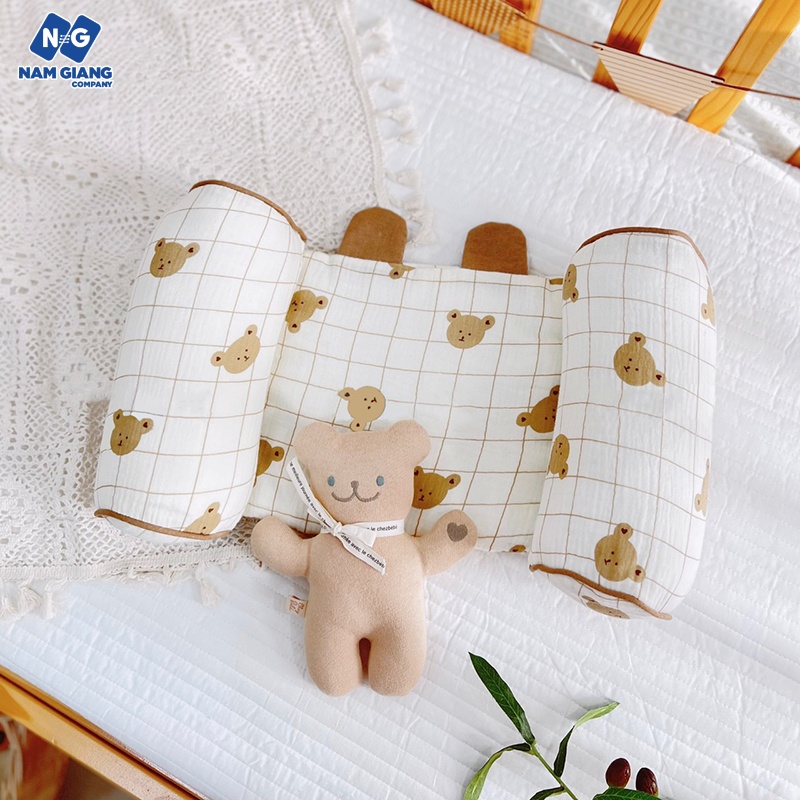 Gối chặn định hình đầu BOONA xô muslin
