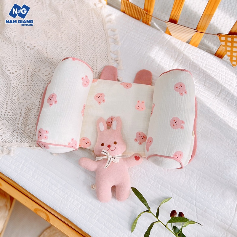 Gối chặn định hình đầu BOONA xô muslin