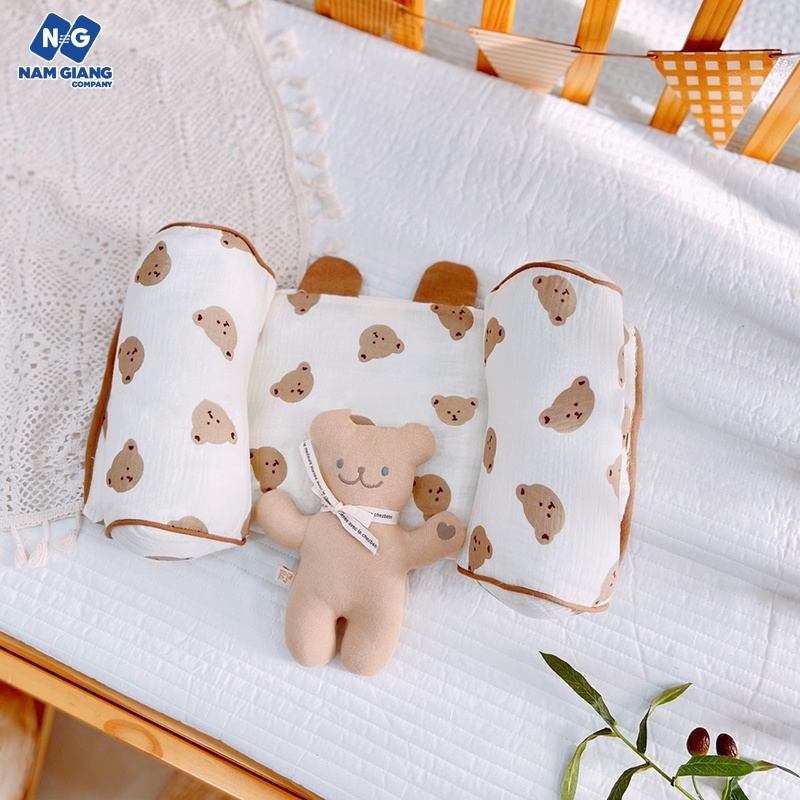 Gối chặn định hình đầu BOONA xô muslin