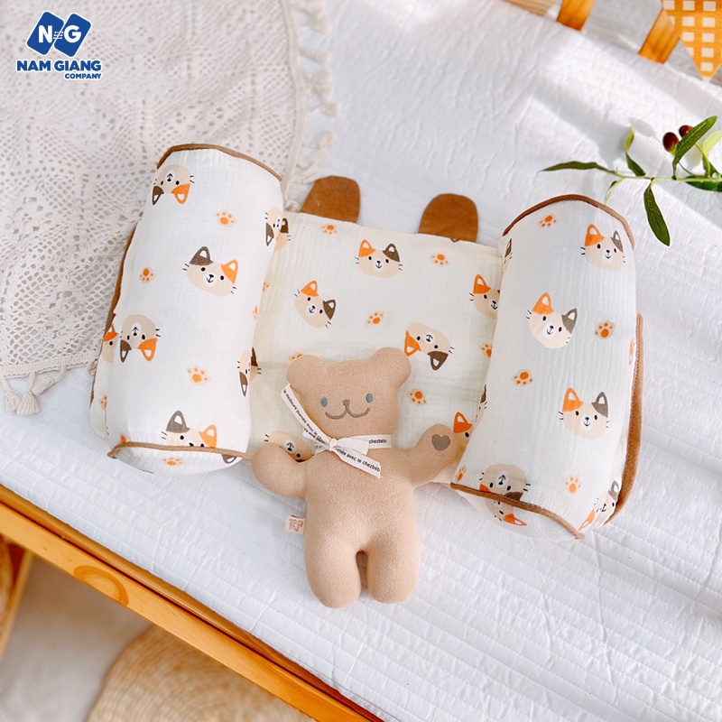 Gối chặn định hình đầu BOONA xô muslin