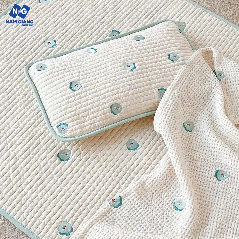 Gối điều hòa trần bông hàn quốc cho bé