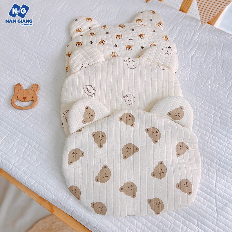 Gối gấu thỏ xô muslin Boona