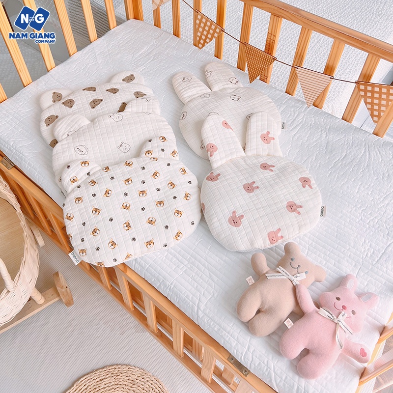 Gối gấu thỏ xô muslin Boona