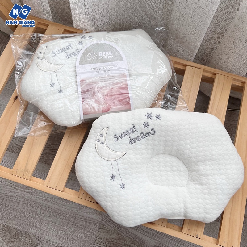 Gối lõm mây sơ sinh chống bẹt đầu bebe comfort