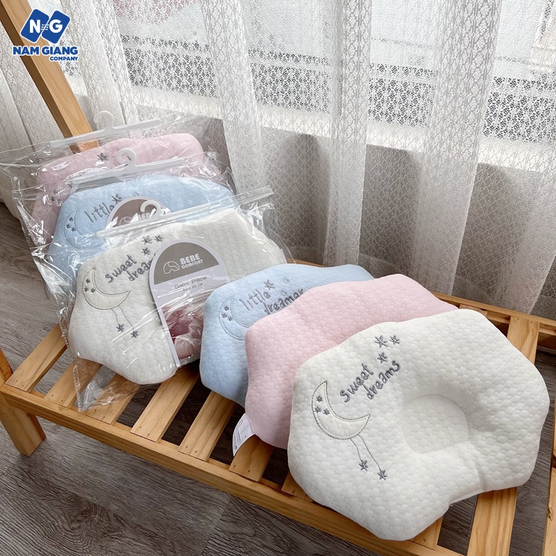 Gối lõm mây sơ sinh chống bẹt đầu bebe comfort