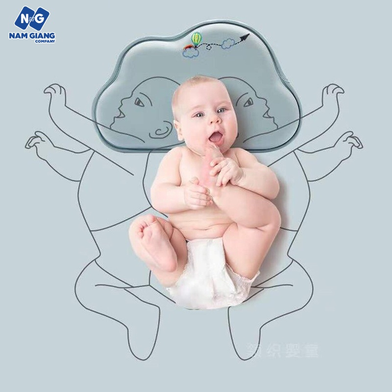 Gối mây cao su kiluta cho bé