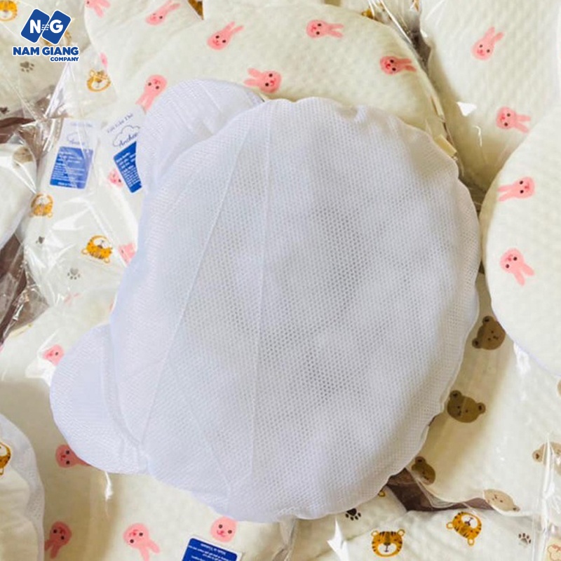 Gối trẻ em xô muslin ANCHEE tai gấu thỏ
