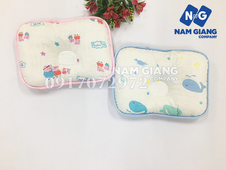 Gối xô lõm cho bé