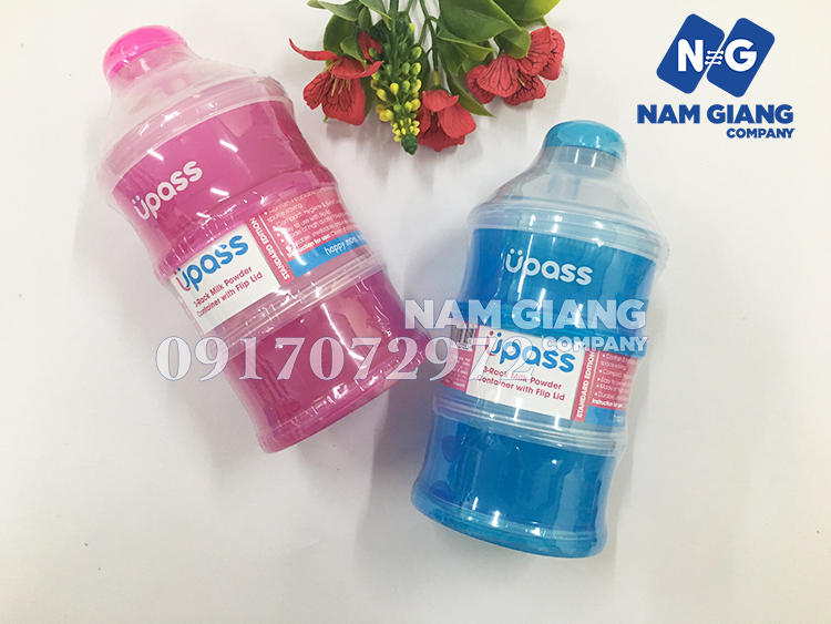 Hộp chia sữa bột 3 ngăn UPASS 8009