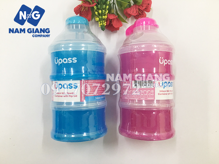 Hộp chia sữa bột 3 ngăn UPASS 8009