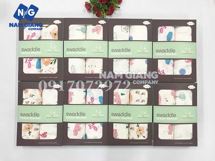 Hộp sét 2 khăn tắm Aden Swaddle