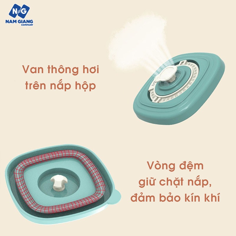 Hộp trữ đông đồ ăn dặm MISUTA 120ml (Sét 4)