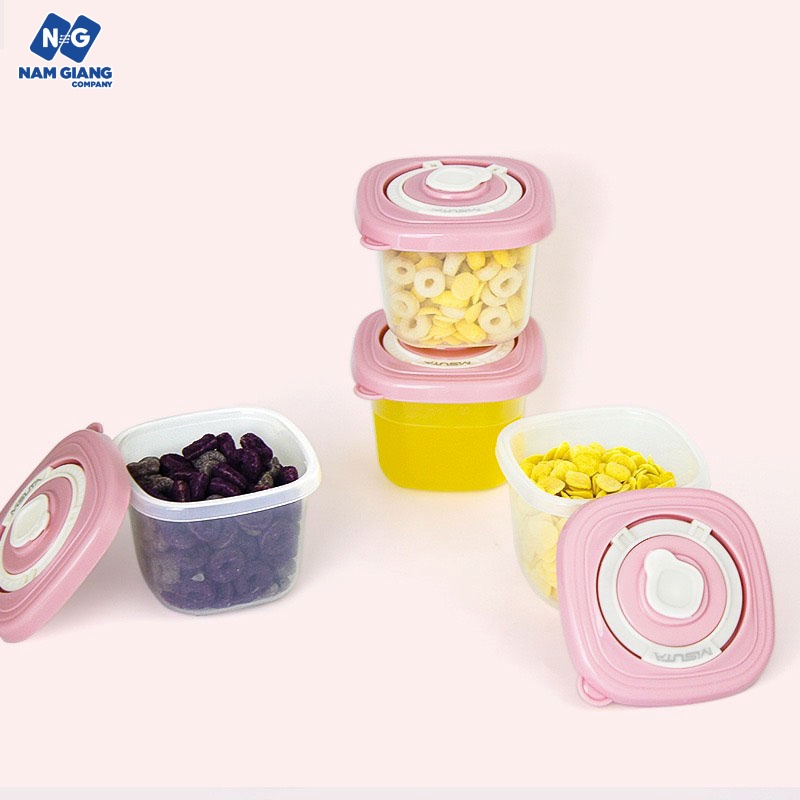 Hộp trữ đông đồ ăn dặm MISUTA 120ml (Sét 4)