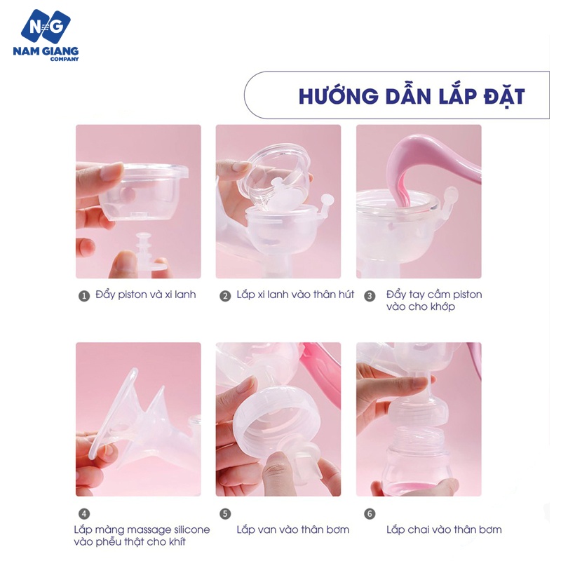 Hút sữa cầm tay Kichi 180ml (tặng 6 túi trữ sữa)