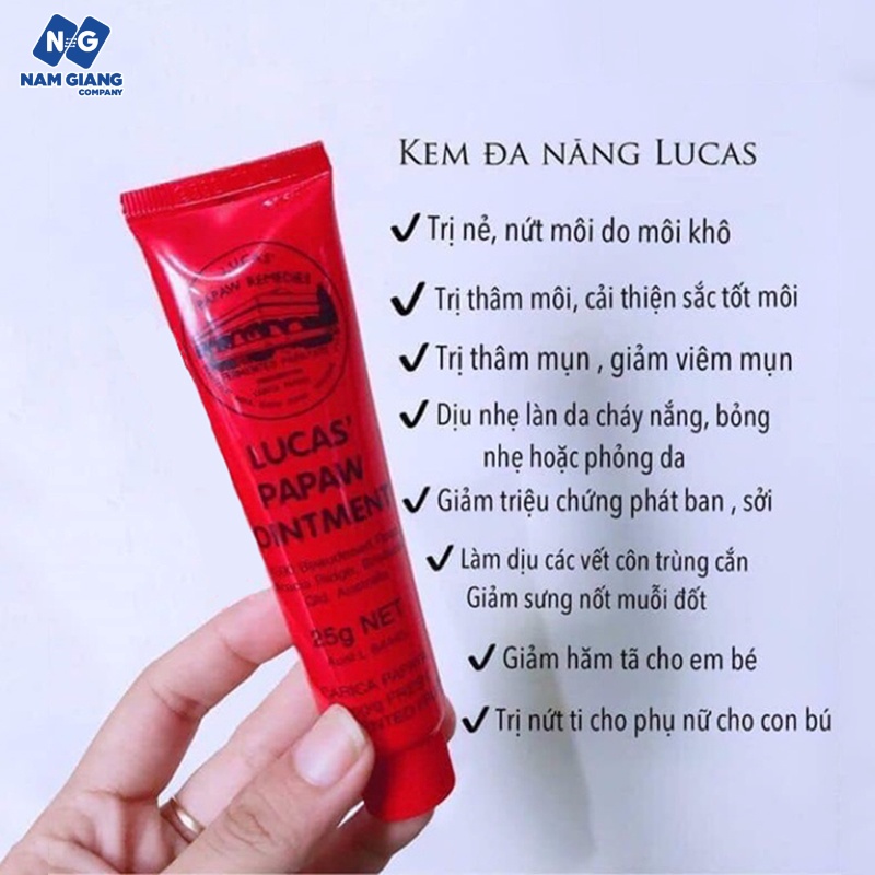 Kem dưỡng da đa năng lucas papaw ointment 25g