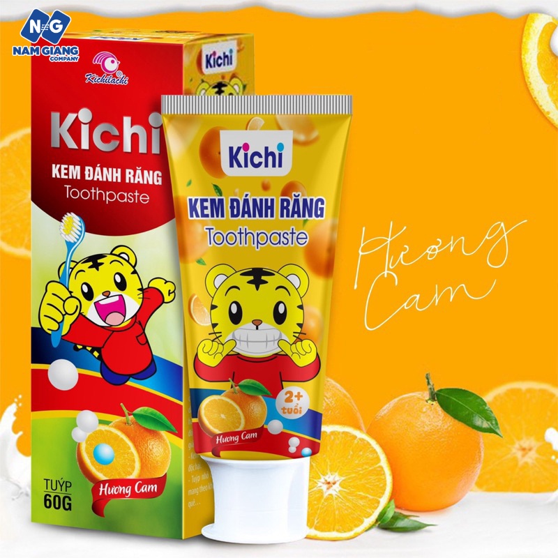 Kem đánh răng trẻ em kichi 60g