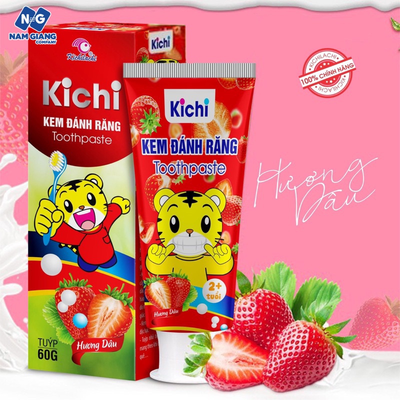 Kem đánh răng trẻ em kichi 60g