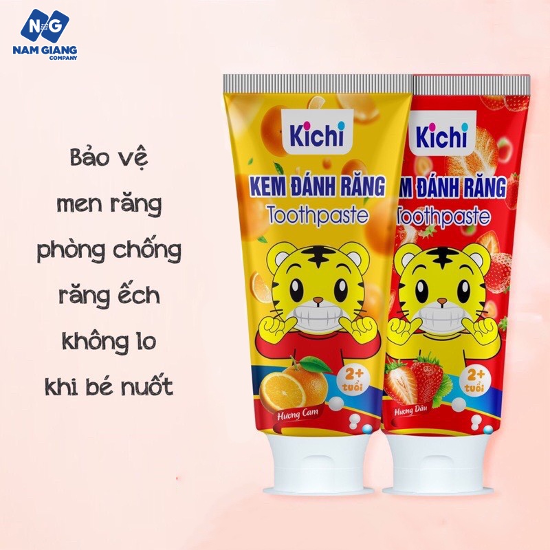 Kem đánh răng trẻ em kichi 60g