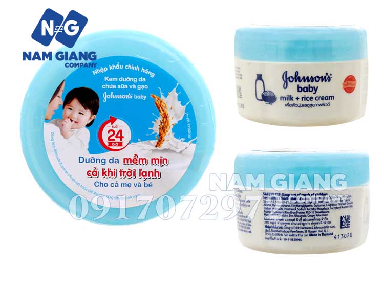 Kem dưỡng ẩm johnson baby 50g