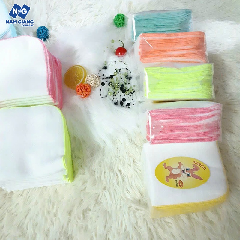 Khăn sữa MARIGO thỏ 4 lớp 25*25cm
