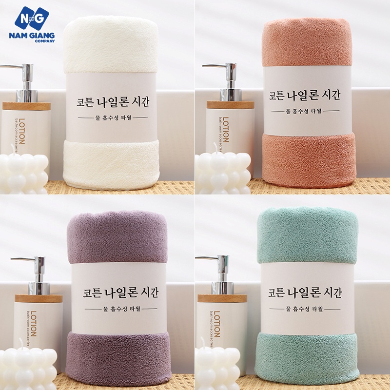 Khăn tắm hàn quốc bông siêu mềm mịn & thấm hút