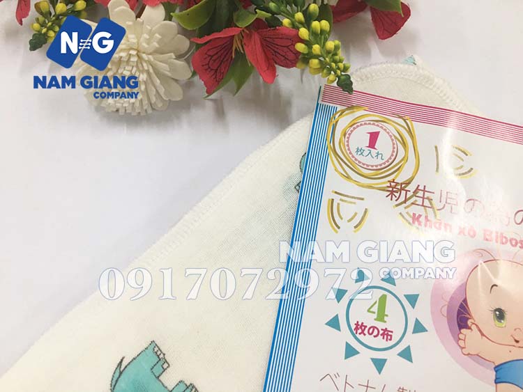 Khăn tắm in hình 4 lớp xuất Nhật