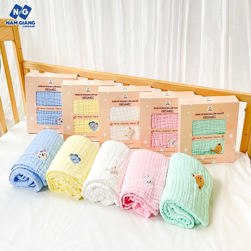 Khăn tắm màu Manny sợi bông